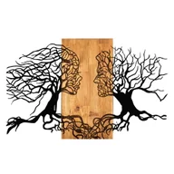 Naklejki na ścianę - Drewniano-metalowa dekoracja ścienna 92x58 cm Tutku – Wallity - miniaturka - grafika 1