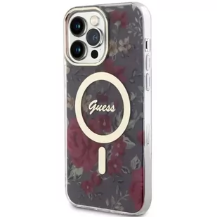 Guess GUHMP14XHCFWSA do Apple iPhone 14 Pro Max 6,7" zielony/khaki hardcase Flower MagSafe - Etui i futerały do telefonów - miniaturka - grafika 2