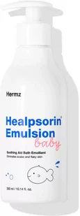 Hermz Healpsorin Baby Nawilżająca emulsja do kąpieli dla dzieci z nagietkiem i korzeniem żywokostu 300ml - Kosmetyki kąpielowe dla dzieci - miniaturka - grafika 1