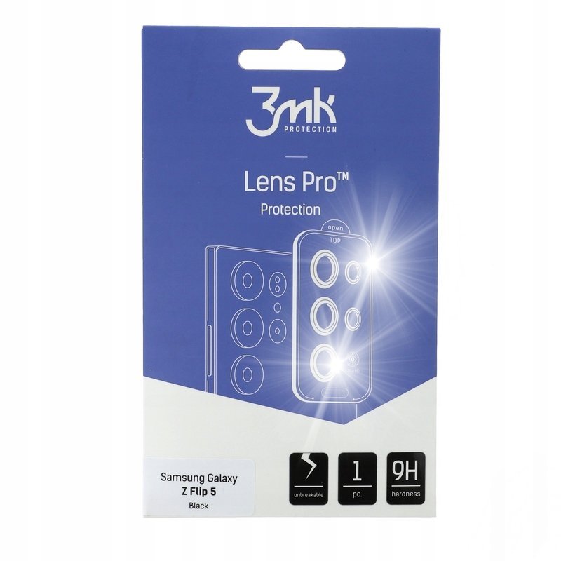 Szkło na Samsung Galaxy Z Flip 5, 3MK Lens Pro