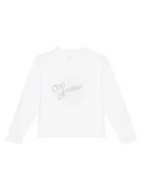 Bluzki damskie - Guess Bluzka J5BI35 J1314 Biały Relaxed Fit - miniaturka - grafika 1