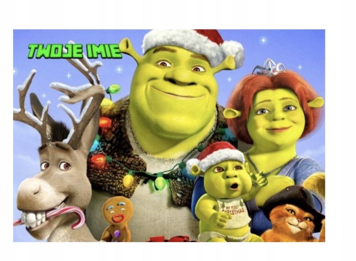 Puzzle SHREK OSIOŁEK FIONA BAJKA A3 252 el z Nadrukiem + IMIĘ Pudełko #22