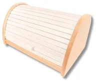 Chlebaki - Chlebak drewniany nowoczesny biało-naturalny - miniaturka - grafika 1