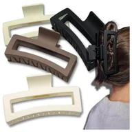 Ozdoby do włosów - Klamra do włosów szczęka lekka matowa zestaw 4 sztuki - miniaturka - grafika 1