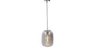 Lumina Deco Deco NOWOCZESNA LAMPA WISZĄCA SZKLANA CHROMOWANA MIRELLA LDP 6022-1 (GR) - Lampy sufitowe - miniaturka - grafika 1