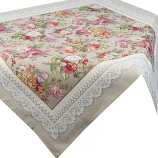 Obrus EUROFIRANY Cho 1175 (100 x 100 cm) Oliwkowy - Obrusy i serwetki - miniaturka - grafika 1