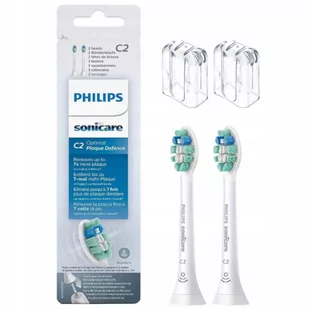 Philips Końcówki do Sonicare C2 Optimal Plaque Defence HX9022/10 (2 szt.) - Końcówki do szczoteczek elektrycznych - miniaturka - grafika 2