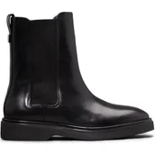 Sztyblety damskie - Calvin Klein Skórzane sztyblety CHELSEA - miniaturka - grafika 1