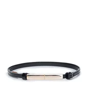 Paski - Damski pasek z ekoskóry z prostokątnym zapięciem - miniaturka - grafika 1