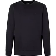 Bluzy męskie - Hackett London Męska bluza z dzianiny, czarny (czarny), M - miniaturka - grafika 1
