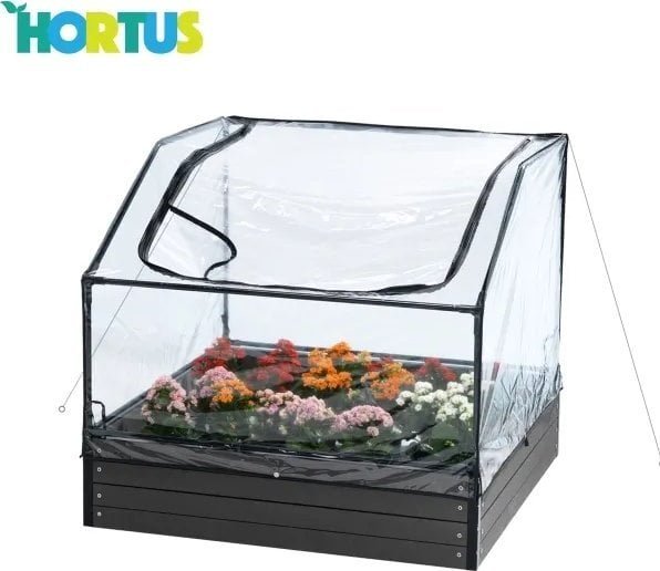 Falk HORTUS Bed-drivhus lav, 109 x 109 x 40/70 cm 211-101