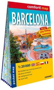 Barcelona (Barcelona) kieszonkowy laminowany plan miasta 1:20 000 - Mapy i plansze edukacyjne - miniaturka - grafika 1