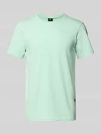 Koszulki męskie - T-shirt o kroju slim fit z nadrukiem z logo - miniaturka - grafika 1