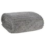 Koce - Koc EUROFIRANY D91 Lisa 200 x 220 cm Stalowy - miniaturka - grafika 1