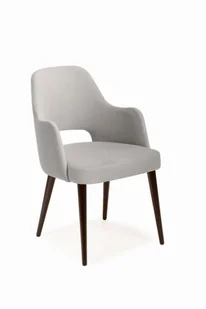 Mirek 4 krzesło tapicerowane tkanina do wyboru nogi orzech - Krzesła - miniaturka - grafika 1