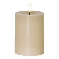 Świece - Świeca LED woskowa FLAMME FLOW beżowa 12,5cm 1500h - miniaturka - grafika 1