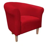 Fotele - ATOS Fotel Milo Mikrofaza 9 zieleń butelkowa nogi 15 buk - miniaturka - grafika 1