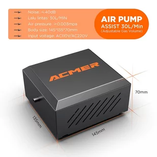 ACMER C4 Laser Engraver Air Assist Kit, 30L/min Air Volume, Low Noise - Grawerowanie i akcesoria - miniaturka - grafika 3