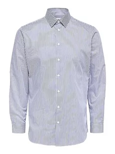 Selected Homme Męska koszula Slhslimethan Ls Classic B Noos, ciemnogranatowa/w paski, XL, Ciemnogranatowy/paski: w paski, XL - Koszule męskie - miniaturka - grafika 1