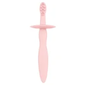 Grzechotki dla dzieci - Canpol Babies Szczoteczka Silikonowa z ogranicznikiem, Kolor: Różowy - miniaturka - grafika 1