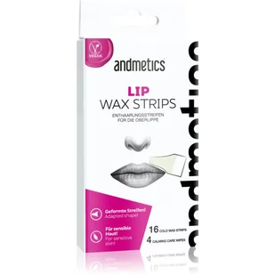 andmetics Oryginalny  wosku paski, odległość do włosów, waxstripes depilacyjny włosy, górna warga włosy, górna warga Bart, Bart, brwi damskie, kolczyki (górna warga Women) wax strips - Depilacja - miniaturka - grafika 1