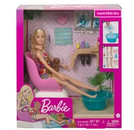 Lalki dla dziewczynek - Mattel zestaw Mani-Ped SPA z pieskiem GHN07 GHN07 - miniaturka - grafika 1