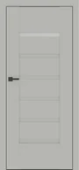 Drzwi wewnętrzne - Dre Drzwi Wewnętrzne Z Szybą Reva 5 Okleina Jasna Szara Mat - miniaturka - grafika 1
