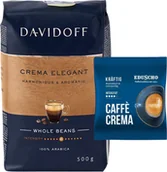 Kawa - Kawa ziarnista Davidoff Crema Elegant 500 g + Eduscho Caffe Crema 100g - miniaturka - grafika 1