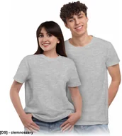 Koszulki męskie - TR810 - T-shirt krótki rękaw okrągły dekolt ykorzystywany w reklamie pod nadruki dzianina: 100% bawełna gramatura 180-190 - ciemnoszary XL - miniaturka - grafika 1