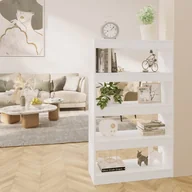 Regały - Regał na książki/przegroda, biały, 80x30x135 cm, płyta wiórowa - miniaturka - grafika 1