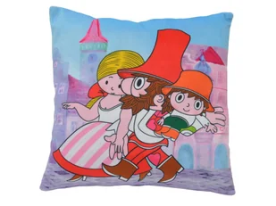Poduszka pluszowa Rumcajs z rodziną w mieście 25 x 25 cm - Maskotki i pluszaki - miniaturka - grafika 1