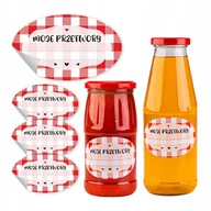 Pojemniki kuchenne - ZESTAW 10x naklejki samoprzylepne etykiety na miód butelki słoiki sok dżem - miniaturka - grafika 1