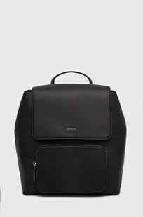 Calvin Klein plecak damski kolor czarny duży gładki - Plecaki - miniaturka - grafika 1