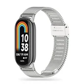 Smartband - Pasek do XIAOMI SMART BAND 8 / 8 NFC Tech-Protect Milaneseband srebrne - miniaturka - grafika 1