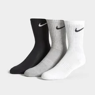 Skarpetki damskie - NIKE 3-PACK CUSHIONED CREW SOCKS  CZARNY SX7664964 - Nike - miniaturka - grafika 1