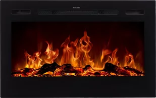 Kominek elektryczny LED Majestic 36 czarny - Kominki elektryczne - miniaturka - grafika 1