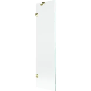 Mexen Lunar parawan nawannowy 1-skrzydłowy 50 x 150 cm, transparent, złoty - 897-050-000-50-00 - Parawany nawannowe - miniaturka - grafika 1