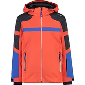 Kurtki i płaszcze dla chłopców - CMP - Kid Jacket Snaps Hood, Boy, Grenadine, 98 - miniaturka - grafika 1