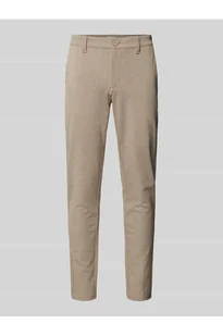 Spodnie materiałowe o kroju slim fit ze szlufkami na pasek model MARK - Only & Sons - Spodnie męskie - miniaturka - grafika 1