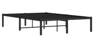 Łóżka - Czarne Metalowe Łóżko Industrialne 140X200 Cm 120 Cm D5-G18 - miniaturka - grafika 1
