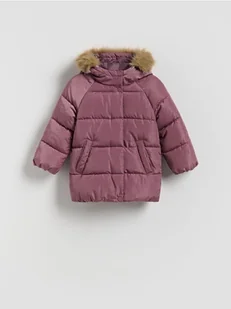 Reserved - Pikowana kurtka z kapturem - fioletowy - Moda i Uroda OUTLET - miniaturka - grafika 1