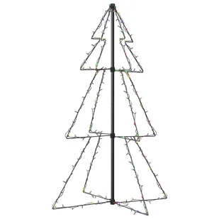 vidaXL Ozdoba świąteczna w kształcie choinki, 160 LED, 78x120 cm - Ozdoby bożonarodzeniowe - miniaturka - grafika 1