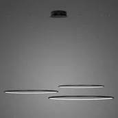 Lampy sufitowe - Lampa wisząca Ledowe Okręgi No.3 Φ80 cm in 3k 99W czarna Altavola Design - miniaturka - grafika 1