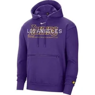Bluzy sportowe męskie - Bluza sportowa męska Nike Lakers Courtside - miniaturka - grafika 1