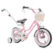 Rowery - Sun Baby Heart Bike 12 cali dla dziewczynki Różowy 2023 - miniaturka - grafika 1