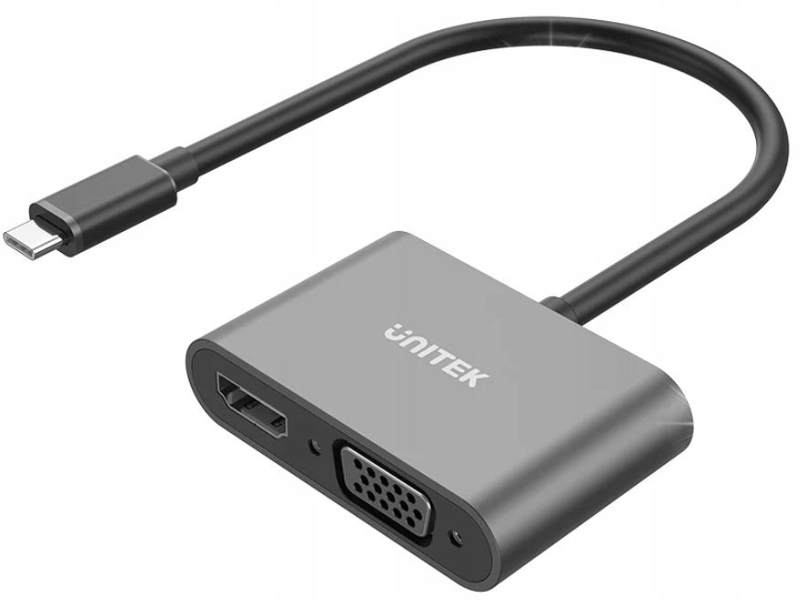 Adapter USB Unitek Unitek Adapter USB-C na HDMI 4K i VGA FullHD