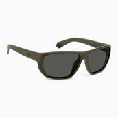 Okulary przeciwsłoneczne - Okulary przeciwsłoneczne męskie Polaroid PLD 7057/S matte green/grey polarized WYSYŁKA W 24H 30 DNI NA ZWROT - miniaturka - grafika 1