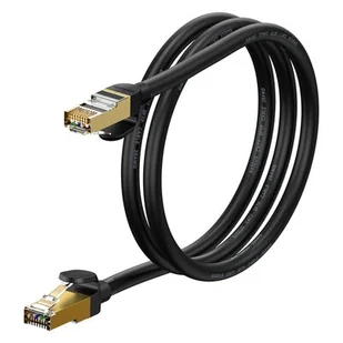 Baseus Speed Seven szybki kabel sieciowy RJ45 10Gbps 1m czarny (WKJS010101) - Kable miedziane Baseus Speed Seven szybki kabel sieciowy RJ45 10Gbps 1m czarny (WKJS010101) - Kable miedziane - miniaturka - grafika 1