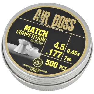 Śrut Apolo Air Boss Match Competition Air Pistol 4.5 mm, 500 szt. 045g/7.0gr (30303) - Amunicja do wiatrówek - miniaturka - grafika 1