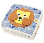 Zabawki sensoryczne - Książeczka sensoryczna filcowa edukacyjna quiet book – motoryka, kolory, zwierzęta - miniaturka - grafika 1